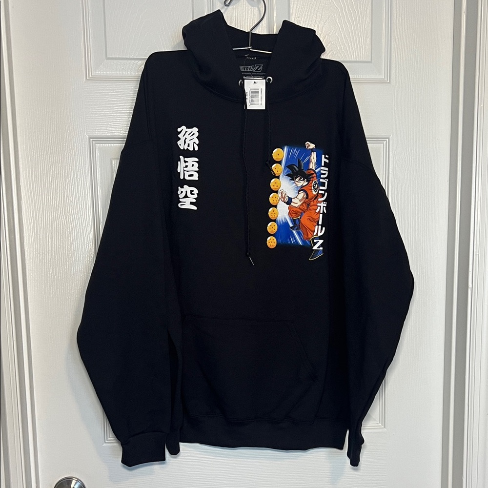 Bioworld Dragon Ball Z Favorite Characters Adult Black Double Sided Hoodie